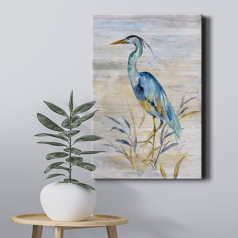 Blue Heron II Premium Gallery Wrapped Canvas - Ready to Hang