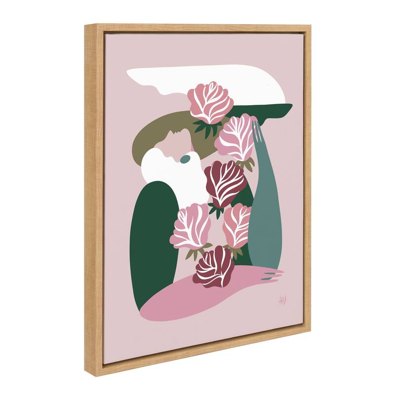 Kate and Laurel Sylvie Abstract 4 Framed Canvas by Maggie Stephenson