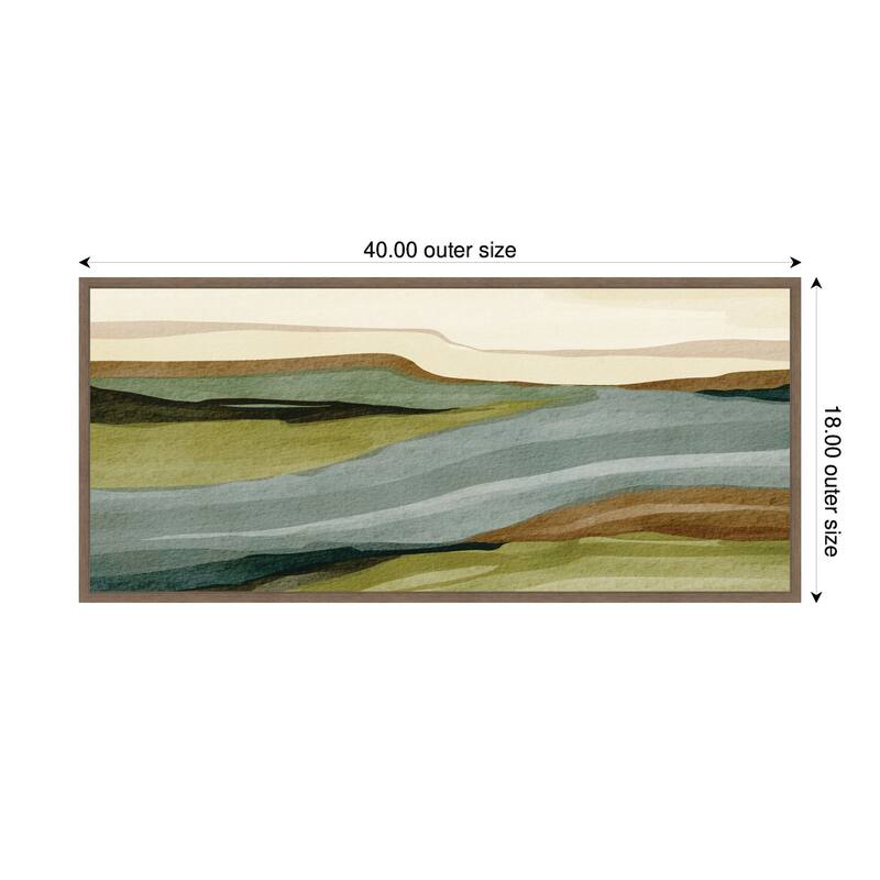 Kate and Laurel Natures Charm l Panel by Nikita Jariwala Framed Canvas Wall Art Print