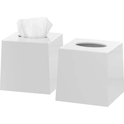 DWËLLZA HOME Tissue Box Cover Square - White