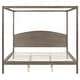 preview thumbnail 21 of 20, King Size Canopy Platform Kids Bed Frame with Headboard & Support Legs, Safety Guaranteed, Easy to Assemble, Grey Wash