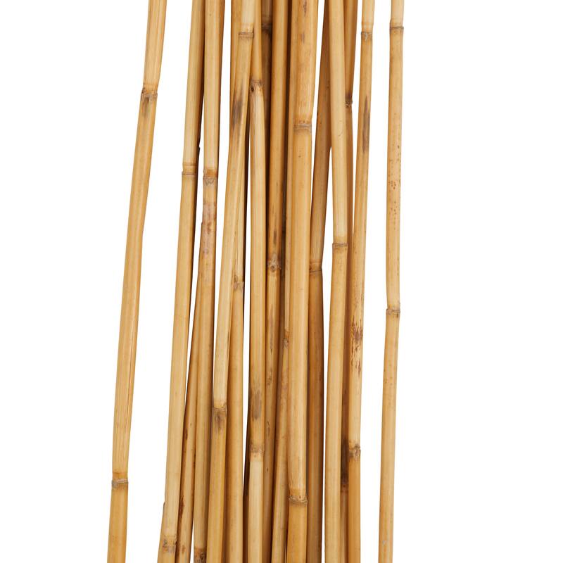 Bamboo Wood Tall Sticks Home Decor Natural Foliage - Light Brown - Roche River Decor