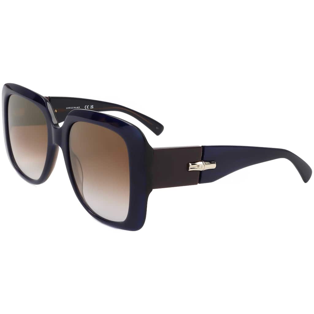 Longchamp Women's 53mm Blue Brown Stone Sunglasses LO713S-403