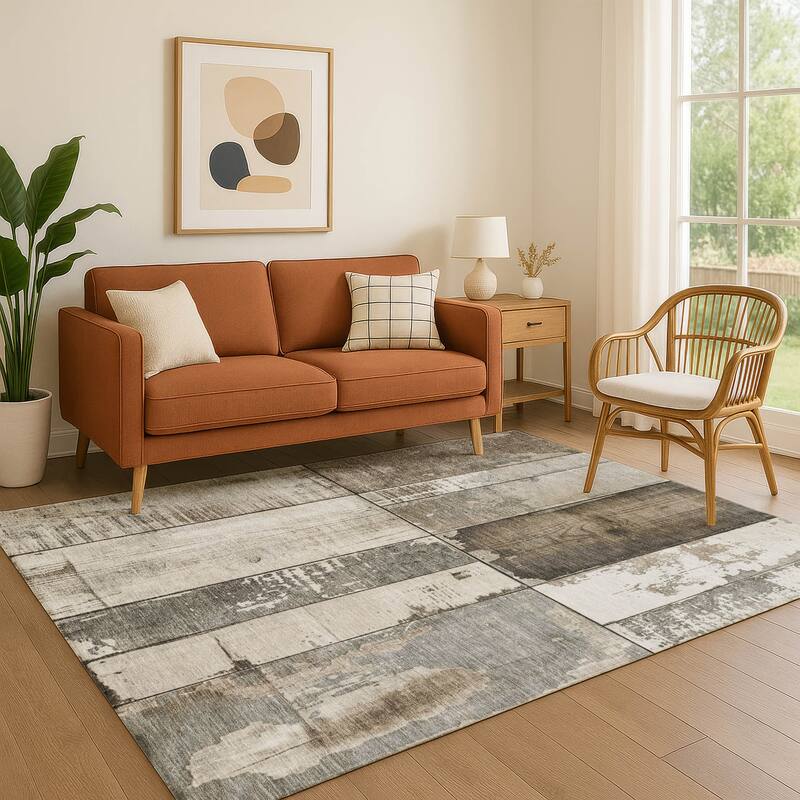 Premium Washable Super Soft Contemporary Styles Mayfield Rug - Taupe - 2'6" x 3'10"