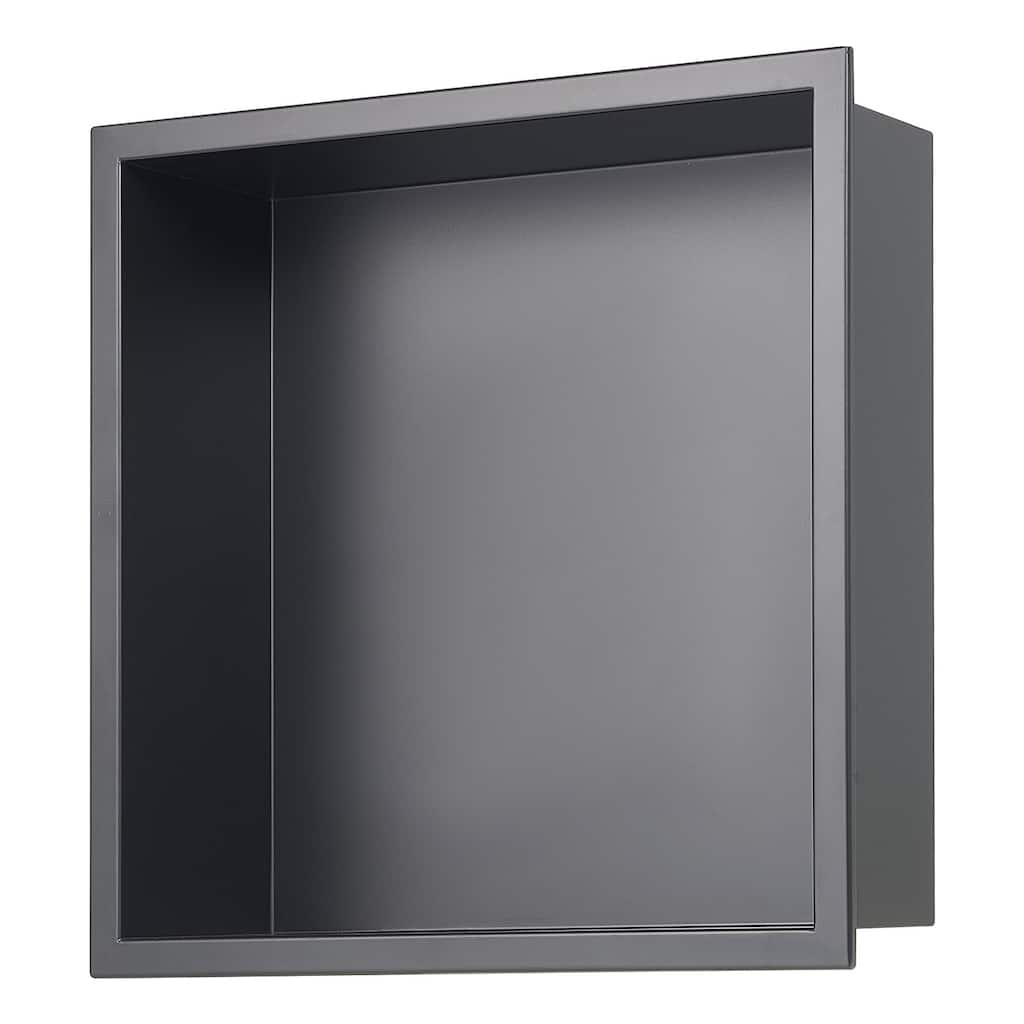 Black Stainless Steel Waterproof Shower Box with 92 Corner and Easy Installation - 4 x 13 x 13 inches