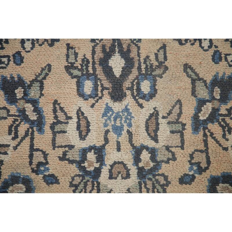 Hamedan Persian Vintage Area Rug Living Room Hand-knotted Wool Carpet - 6'11" x 9'7"