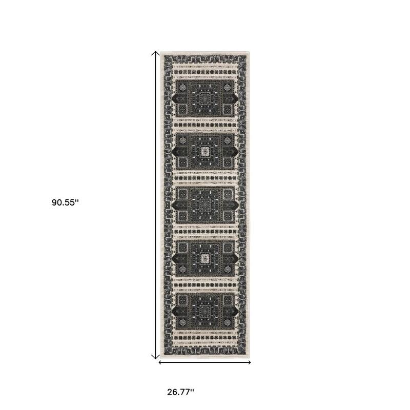 HomeRootsMedallion Traditional Rectangle Area Rug
