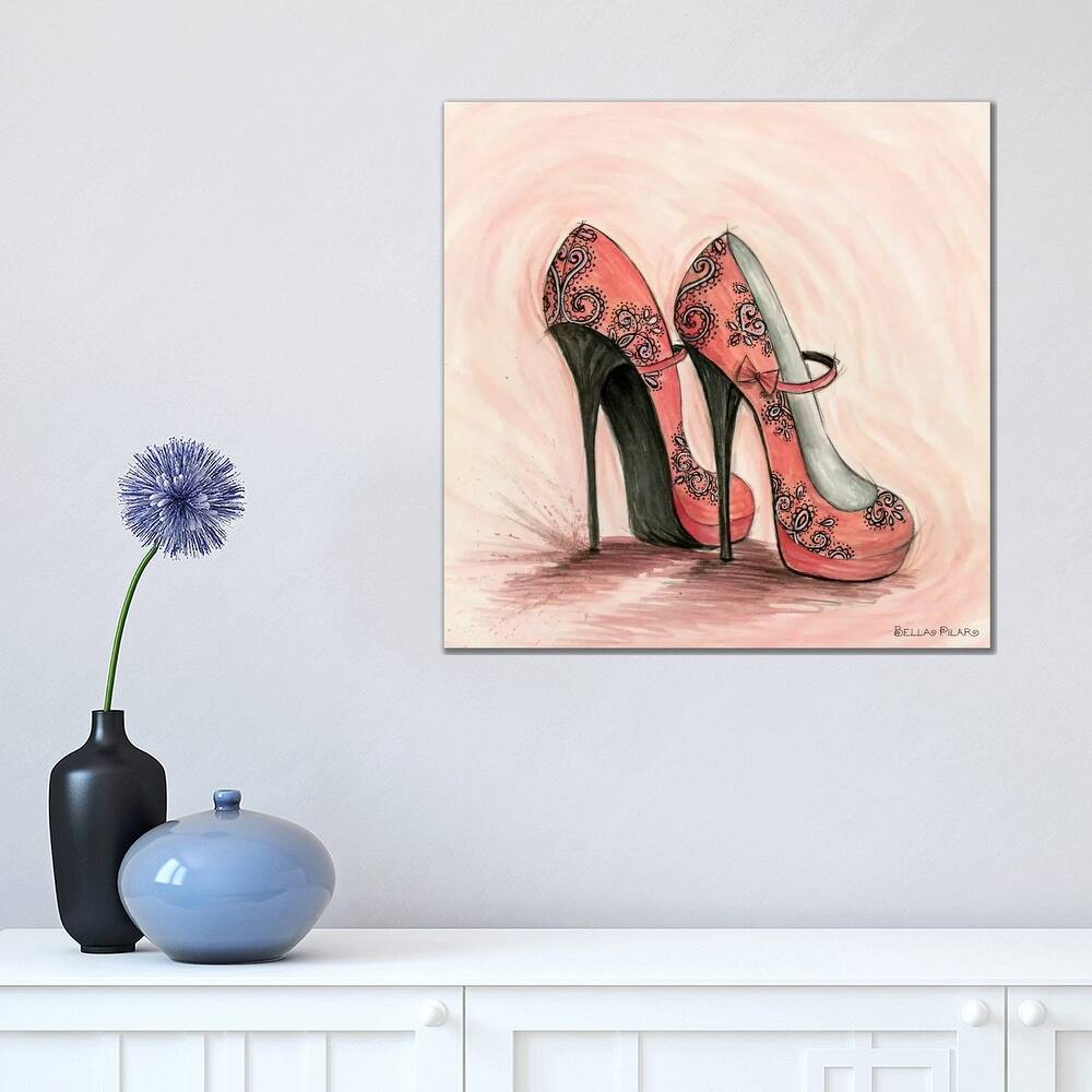 iCanvas "Carlita in Coral Shoes" by Bella Pilar Canvas Print