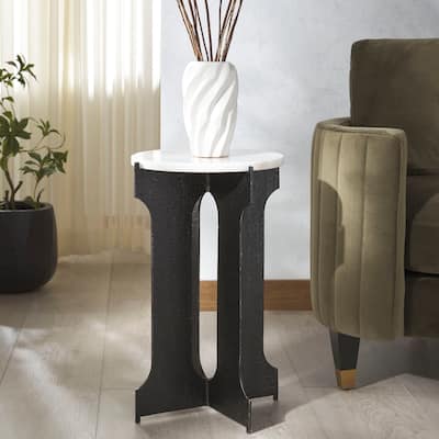 SAFAVIEH COUTURE Tayanna Metal Accent Table - 14"W x 14"D x 22"H