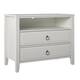 The Novogratz Her Majesty 2 Drawer Nightstand - Soft White