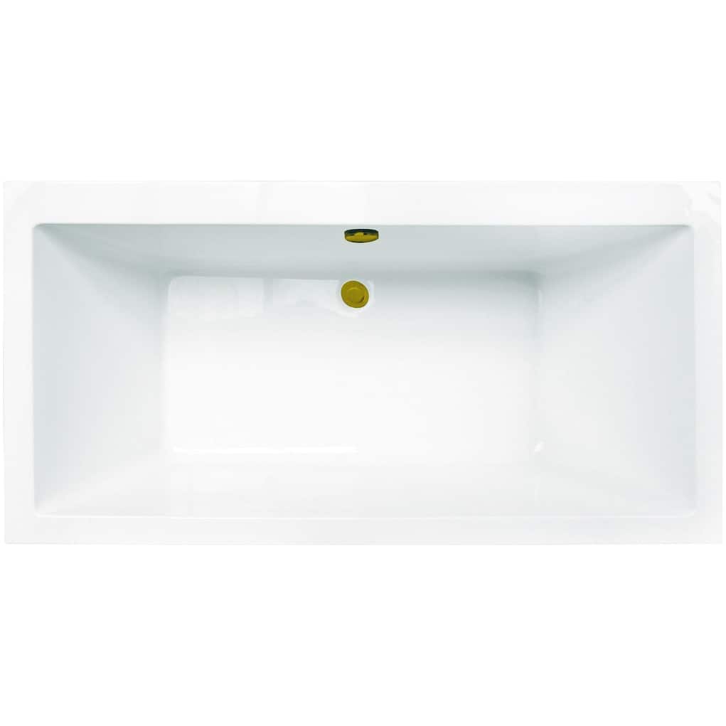 Kingston Brass VTSQ663422M Aqua Eden 66" Free Standing Acrylic Soaking