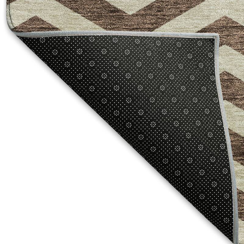 Premium Washable Super Soft Modern Chevron Mayfield Rug