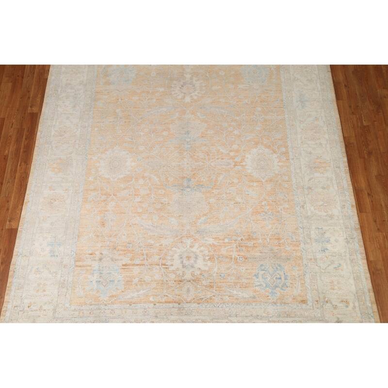 Vegetable Dye Traditional Muted Oushak Turkish Rug Wool Hand-knotted - 7'10" x 9'8"