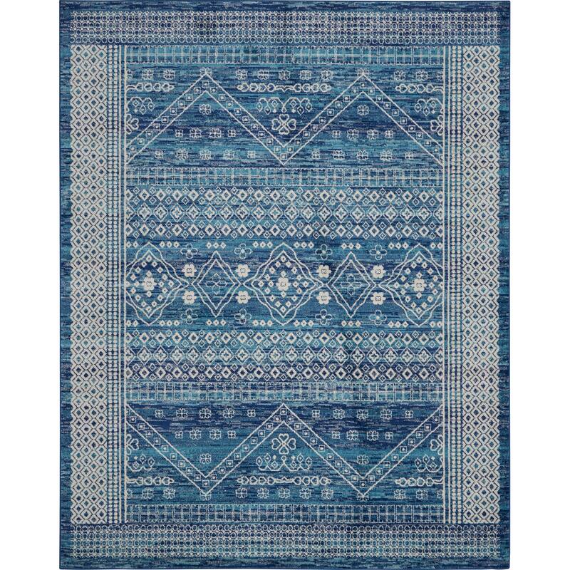 Nourison Passion Distressed Geometric Tribal Area Rug