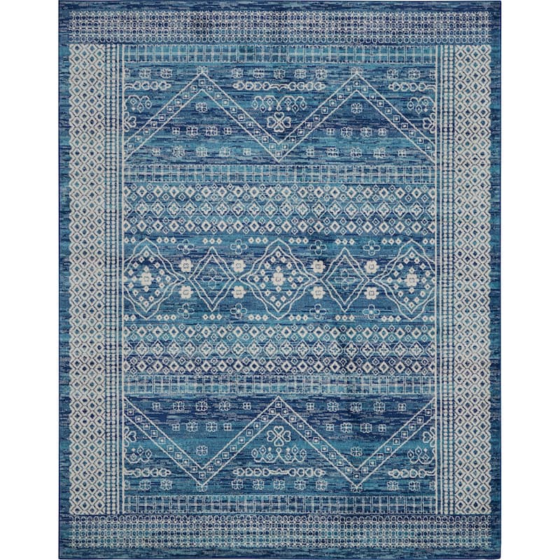 Nourison Passion Distressed Geometric Tribal Area Rug