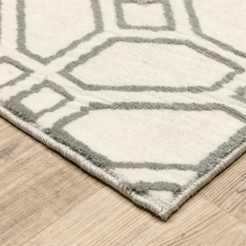 Vista Home Cosette Geometric Tile High-Low Pile Area Rug