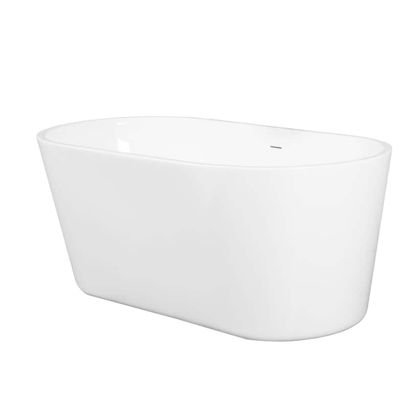 KBV 67'' x 31" Freestanding Soaking Acrylic Bathtub GTBT0007 - 67" - White