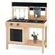 preview thumbnail 4 of 7, Outdoor Mud Kitchen Playset for Kids with Removable Sinks - 26.5" x 12" x 32"