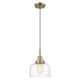 Option Antique Brass / Clear Deco Swirl Shade