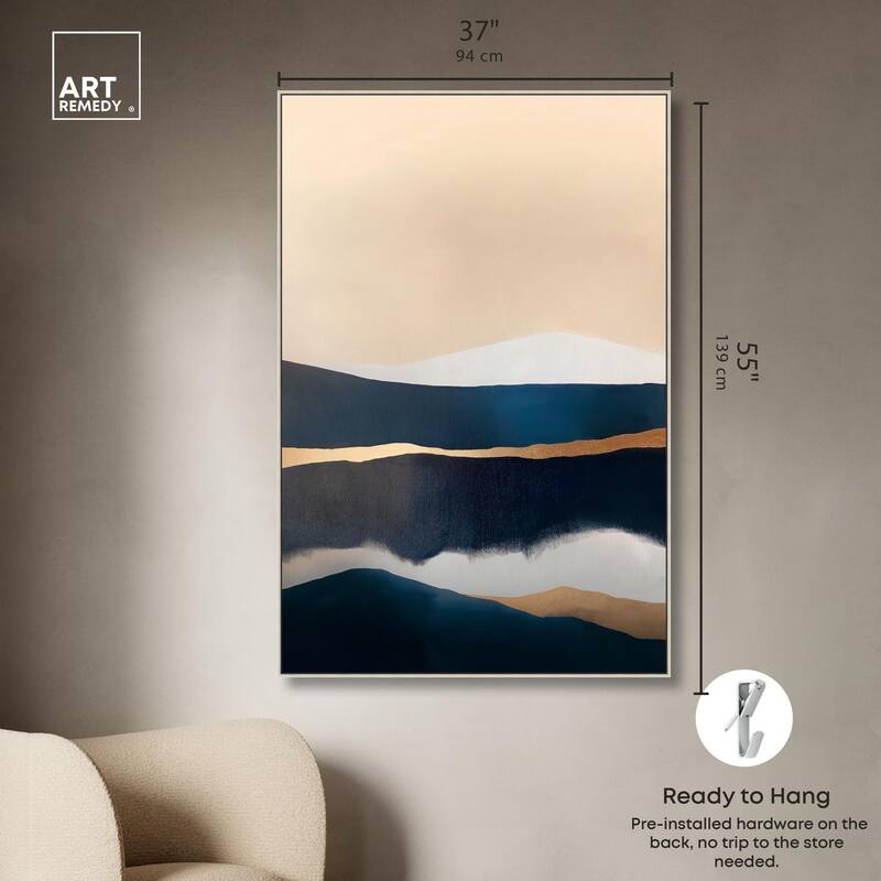 Golden Seam I Canvas by Art Remedy