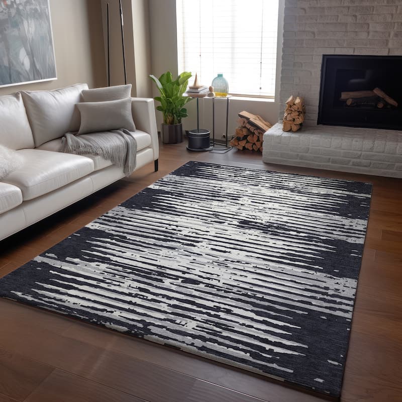 Premium Washable Super Soft Modern Scratches Mayfield Rug