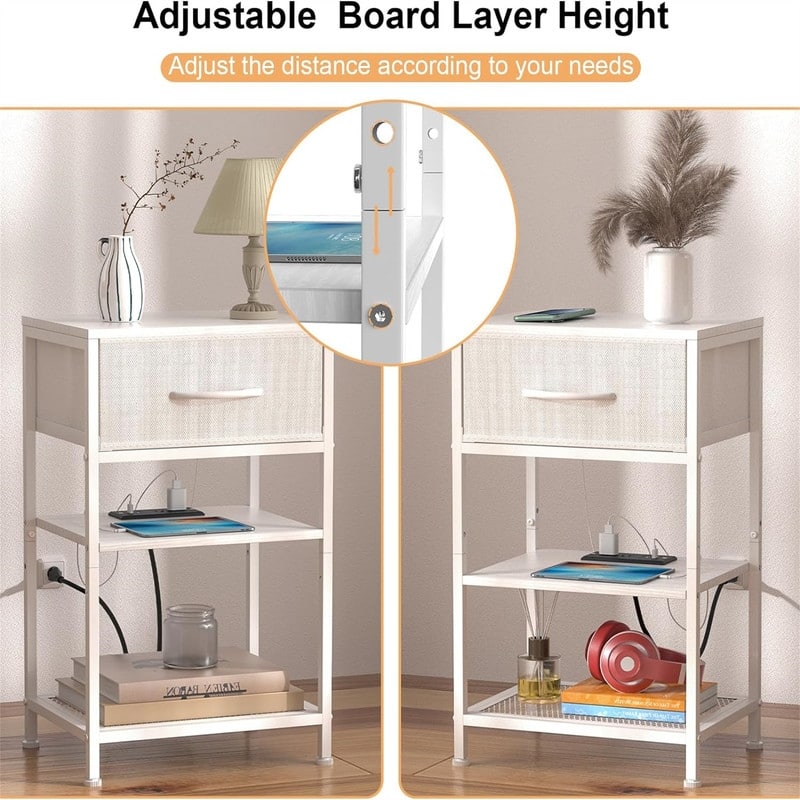 Nightstand with Charging Station