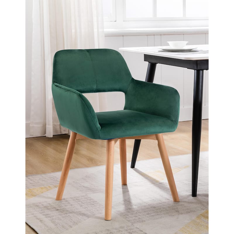 Porthos Home Diana Velvet/ Beech Wood Dining Chairs (Set of 2)