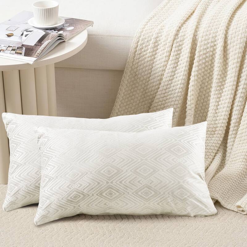 Tonopah Ikat Velvet Throw Pillow Cover Set, NO INSERT