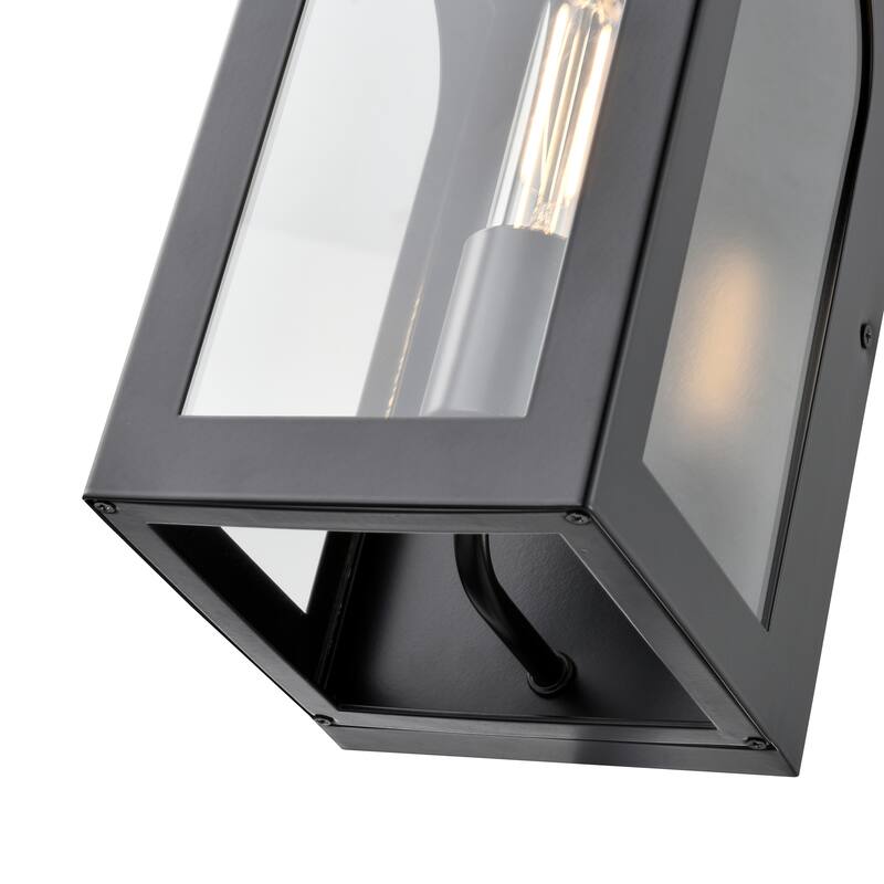 Millennium Lighting Bratton 1 Light Outdoor Wall Sconce in Powder Coat Black