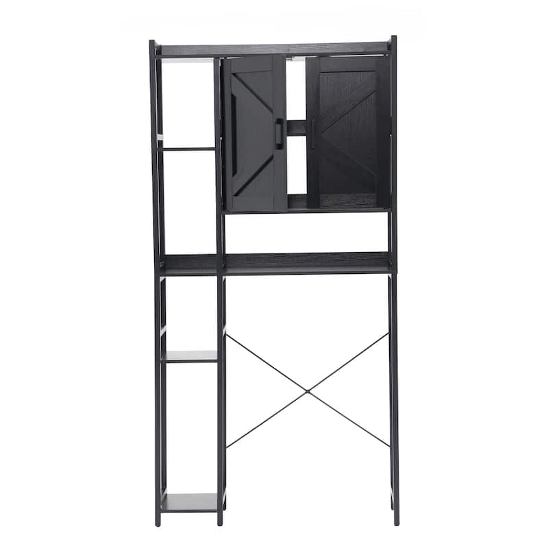 Over The Toilet Storage Cabinet Bathroom Organizer with Double Doors