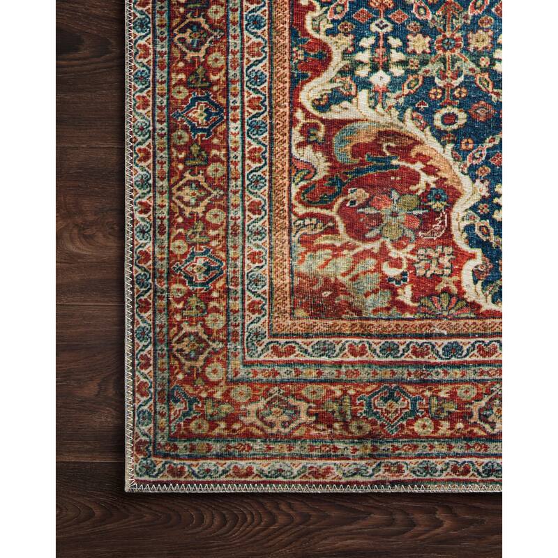 Alexander Home Isabelle Traditional Vintage Border Printed Area Rug
