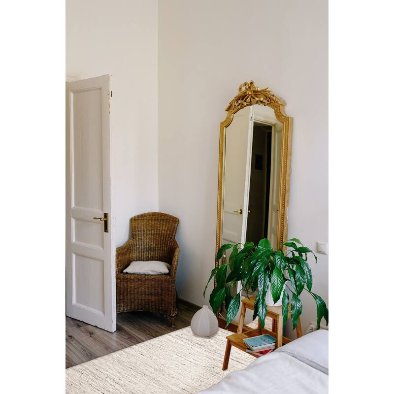 ECARPETGALLERY Braid weave Sienna Tan Wool Rug - 5'0 x 8'7