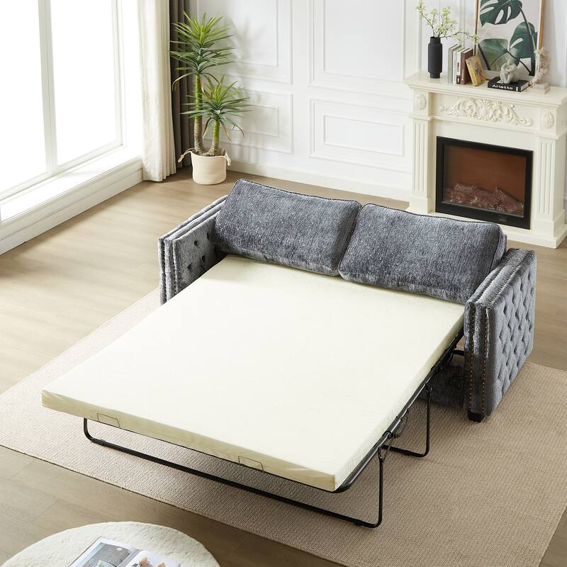 Luxurious Chenille Couch with Sleeper Sofa Bed, Easy Assembly, and Ultimate Comfort