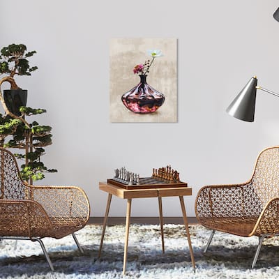 Wynwood Studio Canvas Floral and Botanical Contemporary Perfume Floral Wall Art Canvas Print