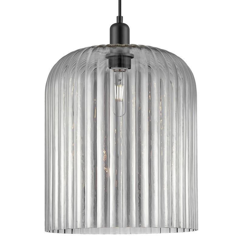 Innovations Lighting 716-1P-G559-12SM Bridal Veil 12" Wide Cord Hung - Matte Black