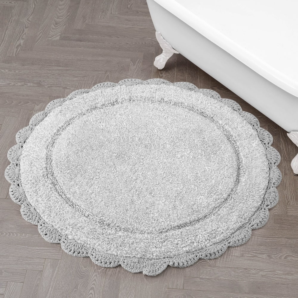 Laura Ashley Eloise Crochet Border Bath Mat