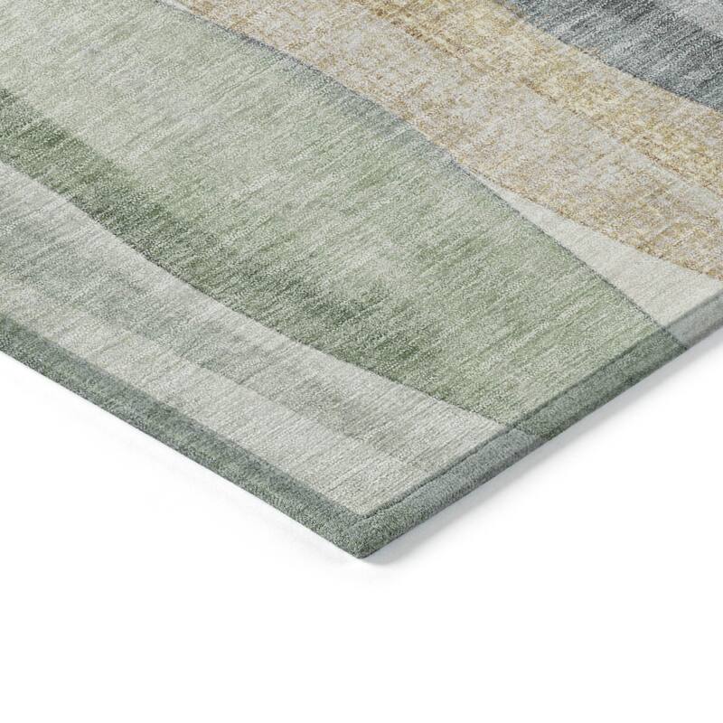 HomeRoots Abstract Transitional Rectangle Outdoor Rug