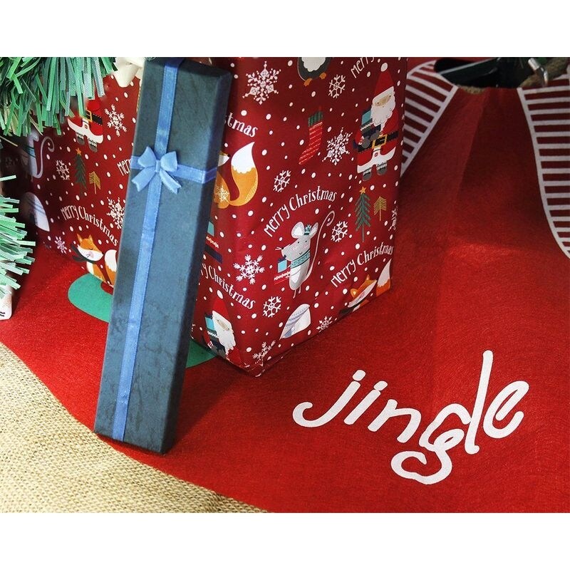 Shop 30 Red Christmas Tree Skirt Elf Leg Felt Xmas Tree Decoration Christmas Decor Overstock 31664529