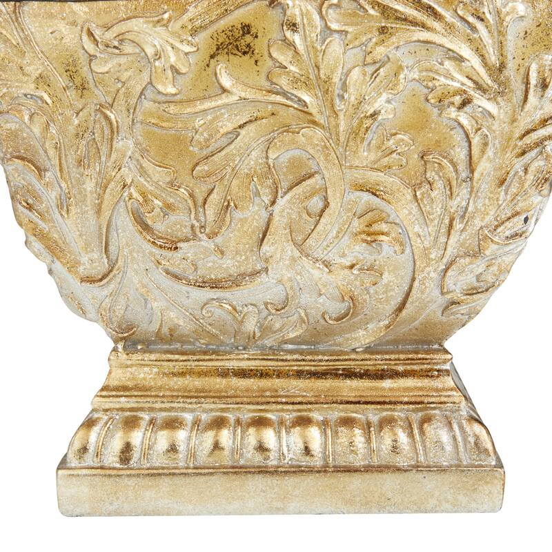 Polystone Decorative Jars - Gold - Roche River Decor