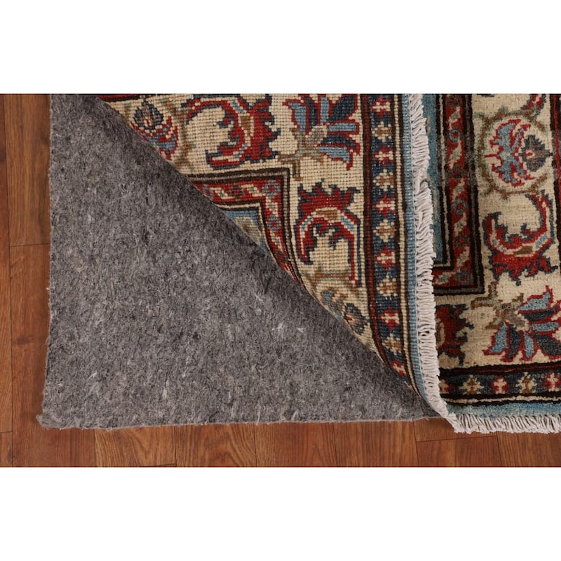Light Blue Kazak Oriental Runner Rug Handmade Hallway Wool Carpet - 2'0" x 5'8"