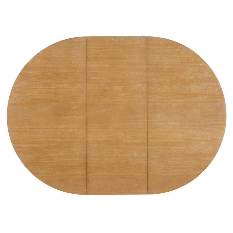 42-58 inch Extendable Oval Table with 16" Leaf, Seats for 6, 2 Colours