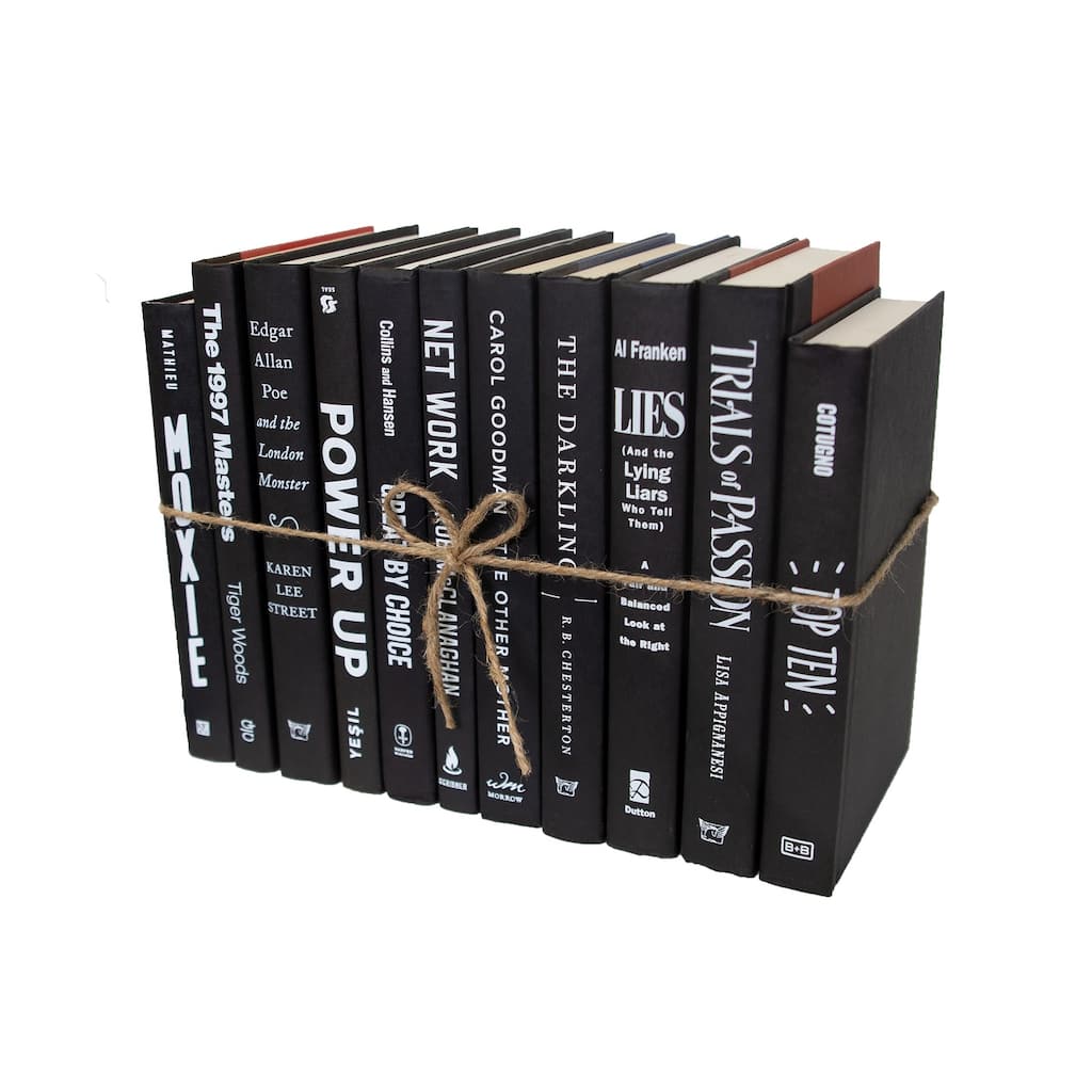 Books Black Decorative Accessories: Onyx & White ColorPak