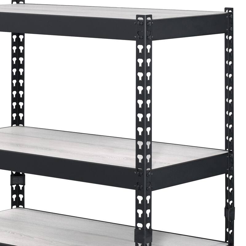 Natural and Black Finish Bookshelf - Black,Natural