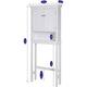 Spirich Home Bathroom Shelf Over-The-Toilet, Bathroom SpaceSaver, Bathroom Bathroom Storage Cabinet Organizer with Drawer