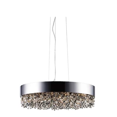 Maxim Mystic 24" Wide LED Crystal Drum Chandelier