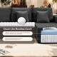 preview thumbnail 16 of 24, Oversized Loveseat Chaise Lounge Chair Indoor Comfy Deep Seat Sleeper Couch - 1 Set