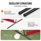 preview thumbnail 7 of 10, 12 x 9 Feet Portable Compact Barricade Backstop Netting with Steel Pipe Frame and Carry Bag