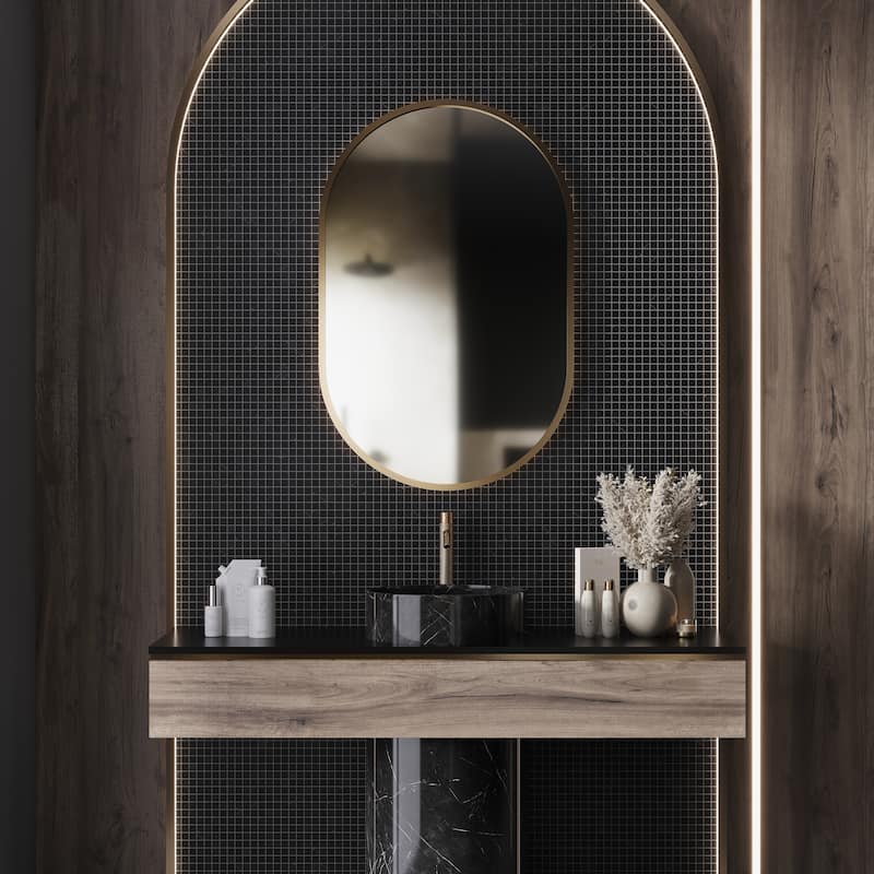 Apollo tile 12 x 12 Noir Luxe Honed Eastern Black Marble Tile (5 sq ft/case) - 5 Pack