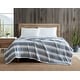 preview thumbnail 12 of 37, Eddie Bauer Ultra Soft Plush Fleece Lightweight All Season Throw Blanket Full - Queen - Stones Throw Stripe