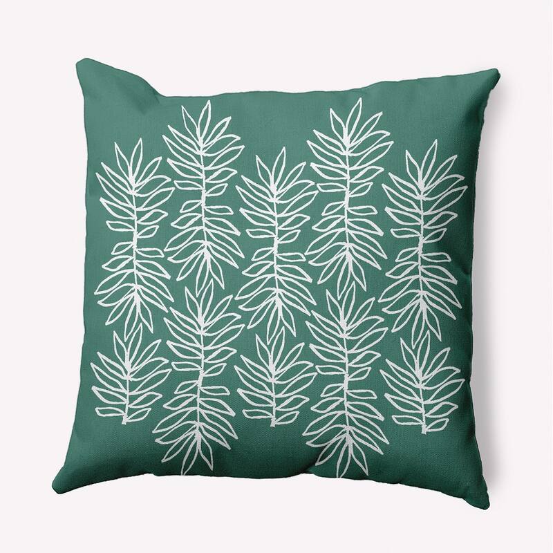 Leafy Branch Indoor/Outdoor Throw Pillow - Green Mint - 20" x 20"